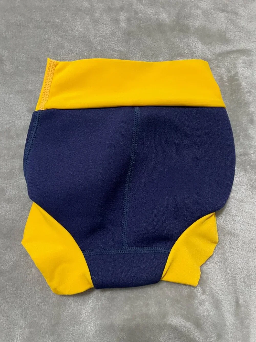 Splash About Happy Nappy Reusable Swim Diaper Navy & Yellow Size 1-2yr & 2-3Yr